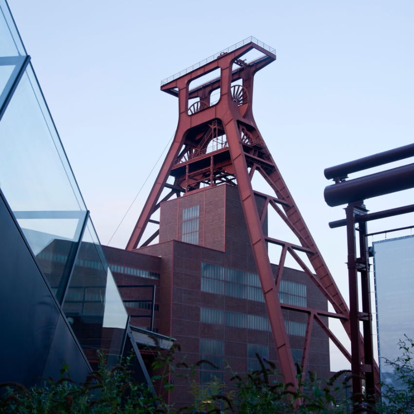 Förderturm Zeche Zollverein in Essen