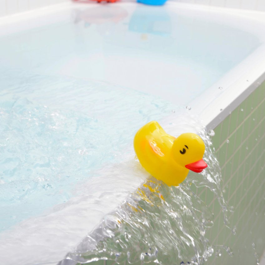 Überlaufende Badewanne