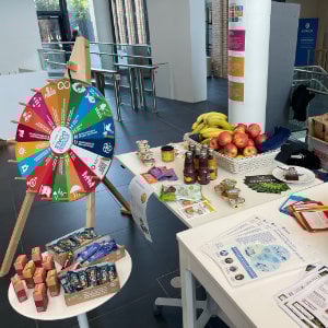 Stand zu verschiedenen Nachhaltigkeitsthemen