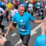 Uwe Schöpe beim Joggen