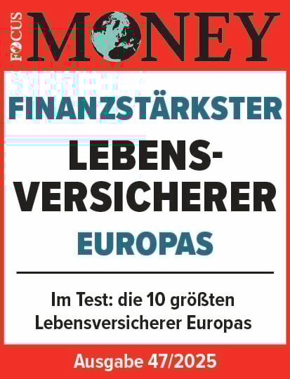 Siegel Focus Money: Finanzstärkster Lebensversicherer