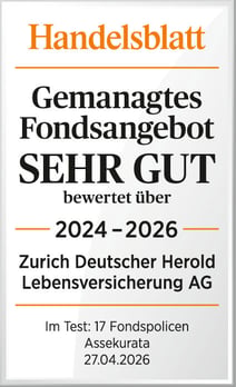 Siegel Handelsblatt gemanagtes Fondsangebot