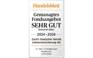 Handelsblatt – "Sehr gut" (Gemanagtes Fondsangebot)