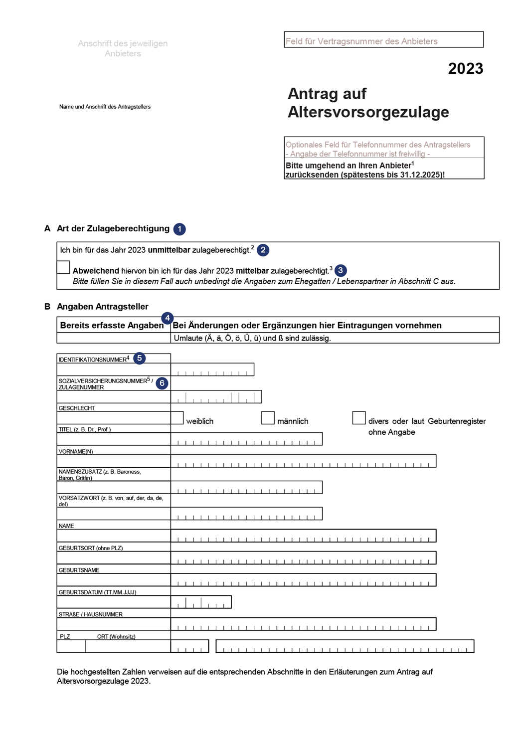 Riester Zulagenantrag Schritt für Schritt Ausfüllhilfe zurich.de
