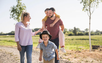 Familienausflug im Sommer