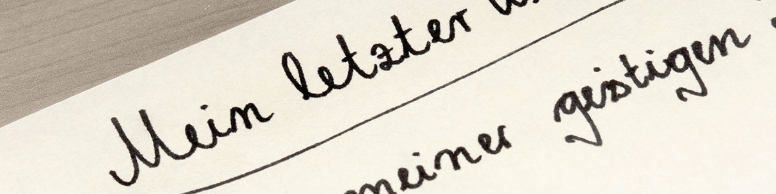Das privatschriftliche Testament